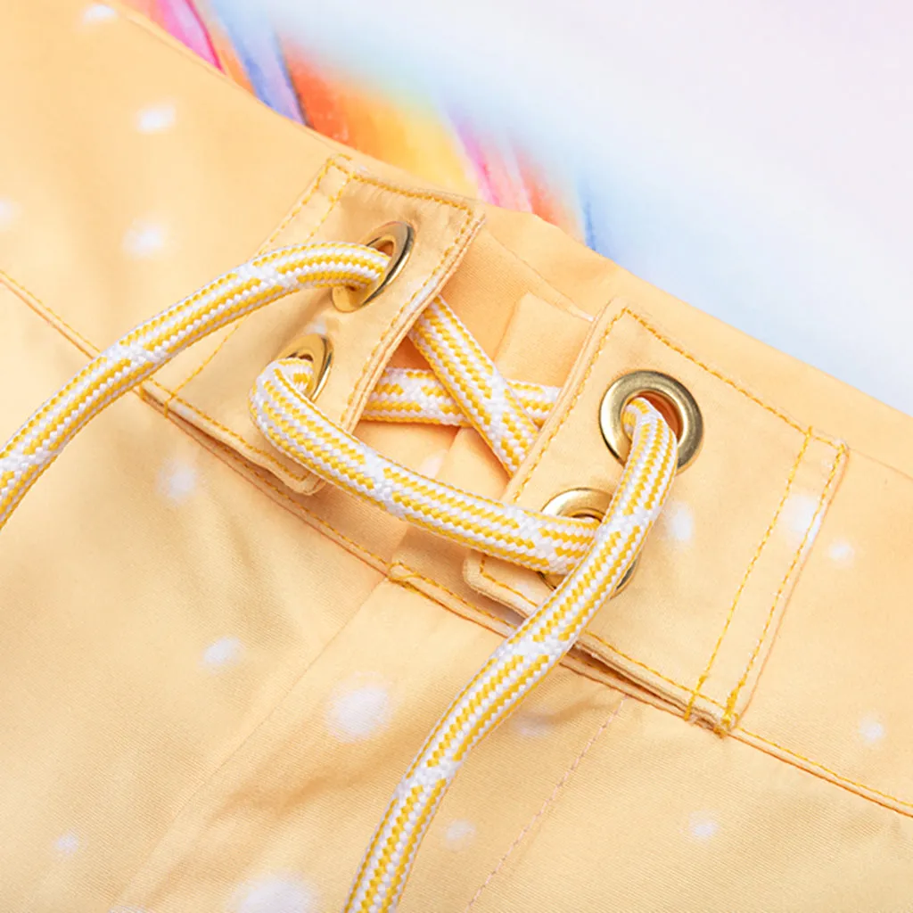 Printed Swim Boarder Shorts - Psychedelic Nirvana