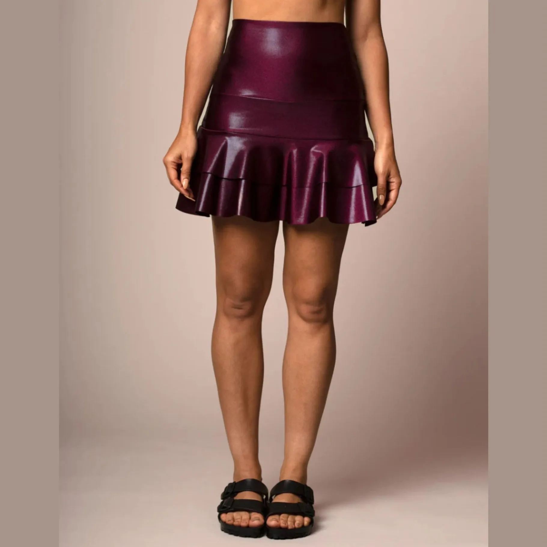 Samba Shimmer Skirt - Bordeaux