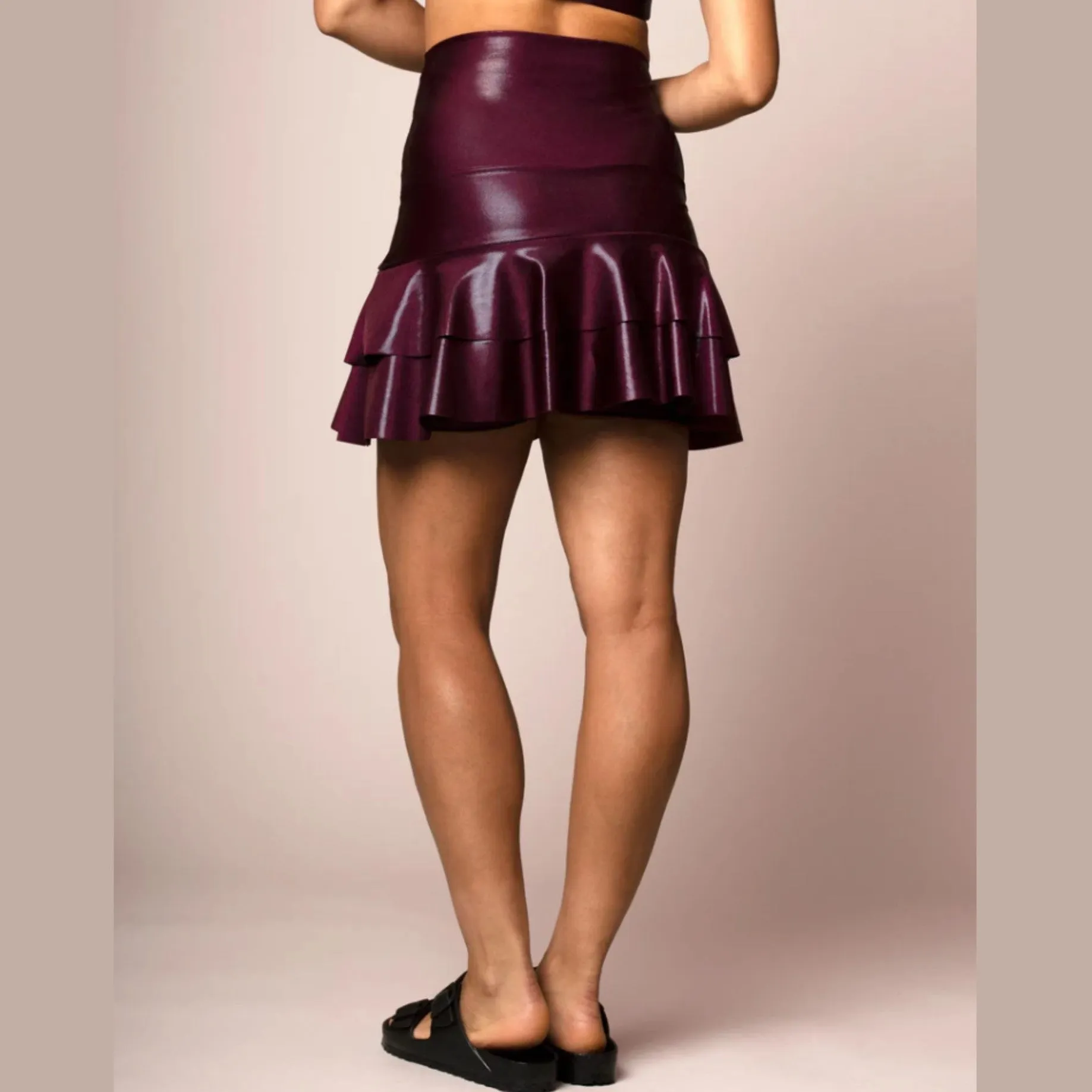Samba Shimmer Skirt - Bordeaux