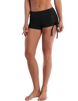 Side Drawstring Hot Shorts black_Golf