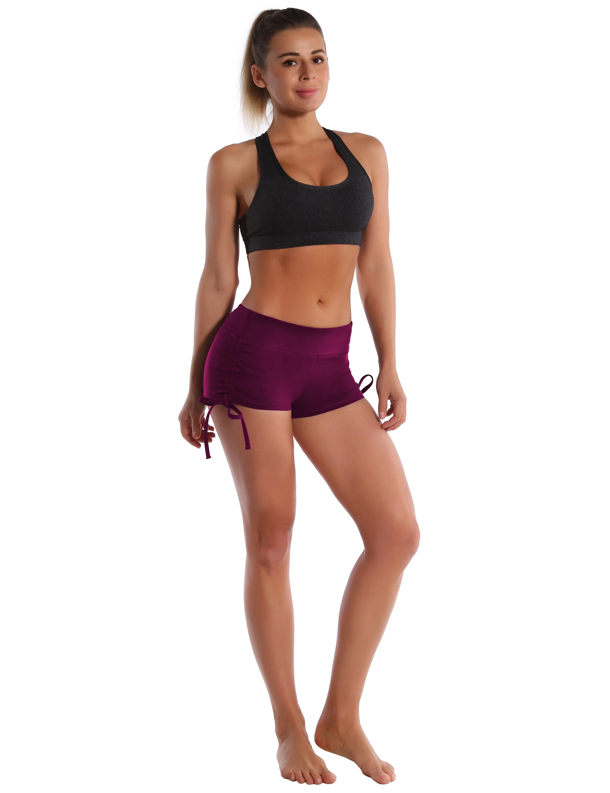 Side Drawstring Hot Shorts grapevine_Gym