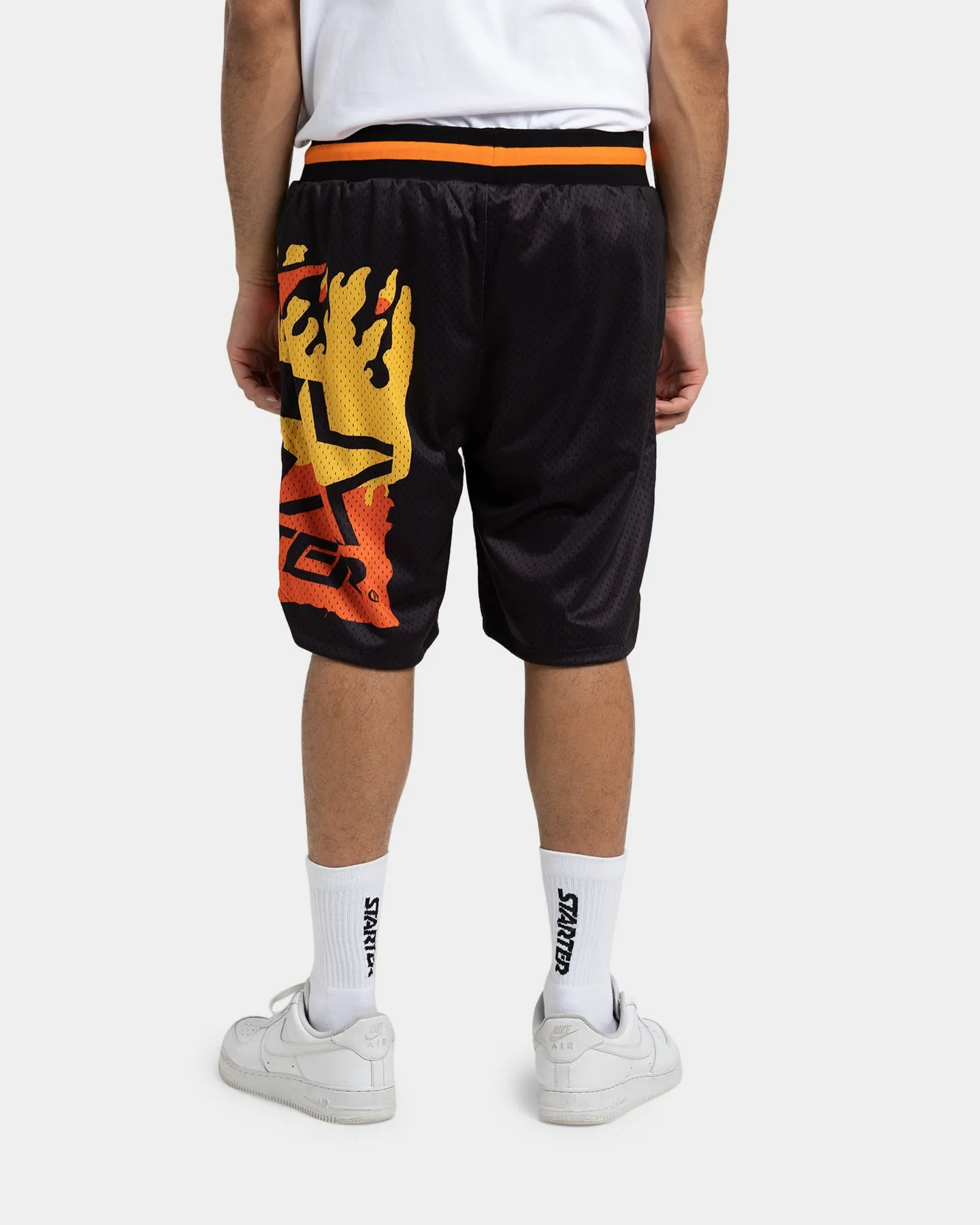 Starter Hot Fire Basketball Shorts Black