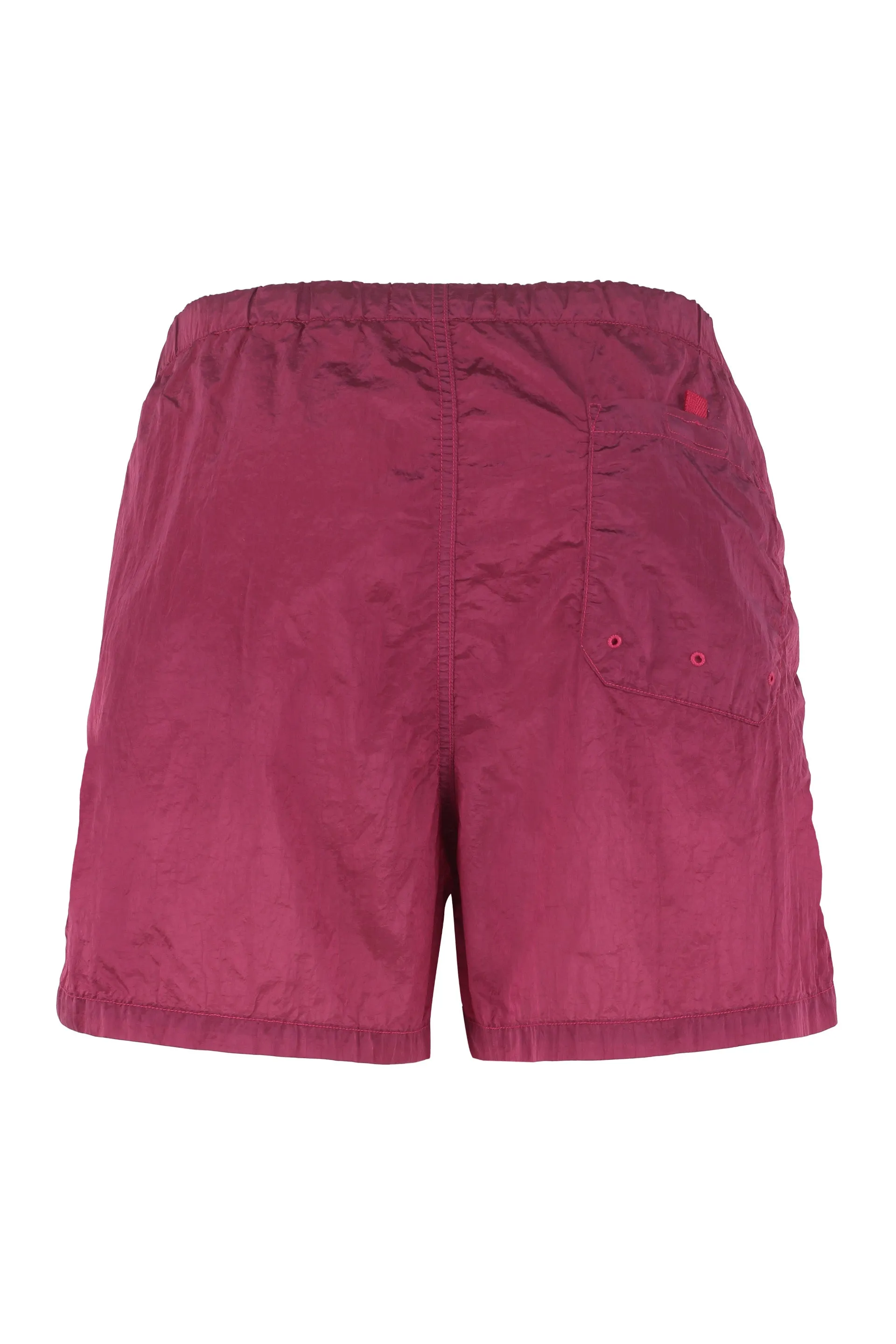 Stone Island Compass-Patch Drawstring Swim Shorts