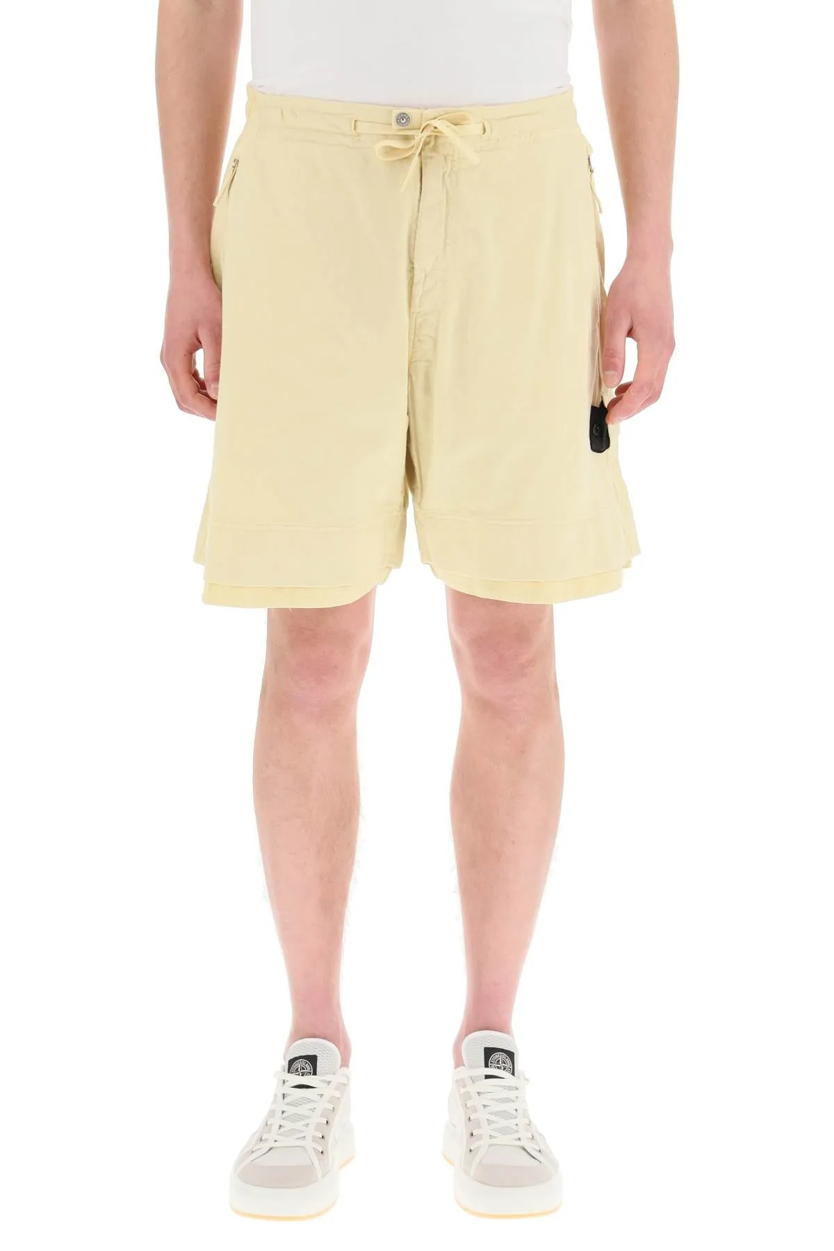 Stone Island Shadow Project Elasticated Waist Bermuda Shorts
