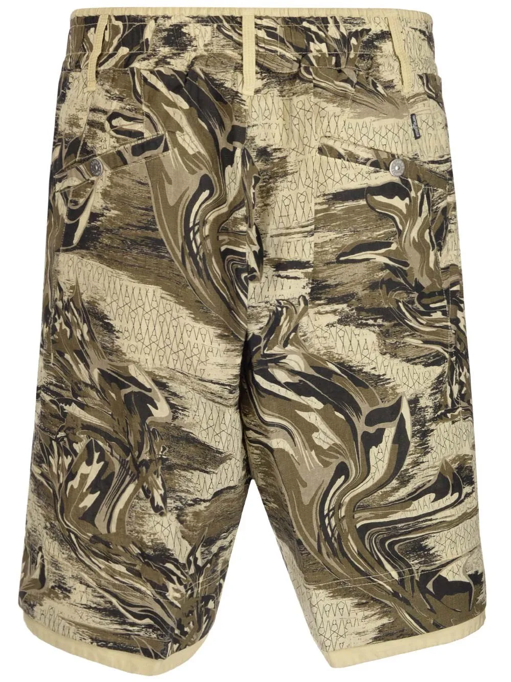 Stone Island Shadow Project Marbled Print Drawstring Shorts