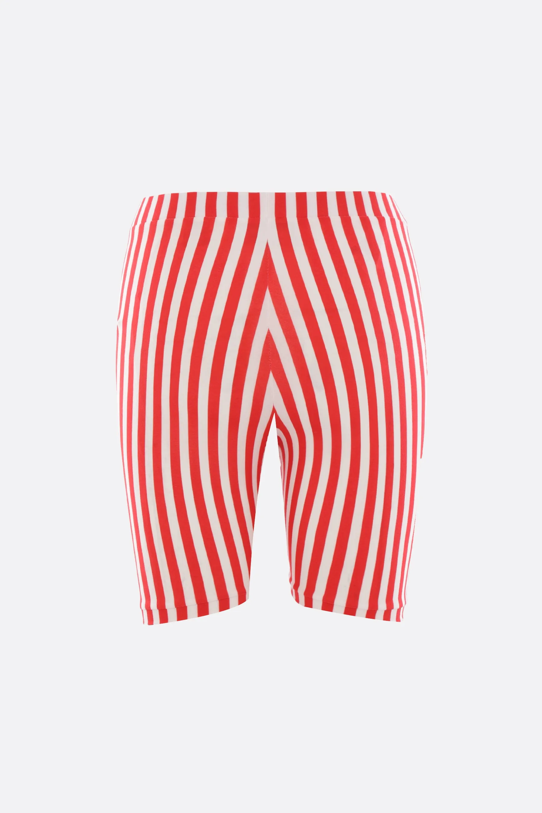 striped stretch jersey shorts