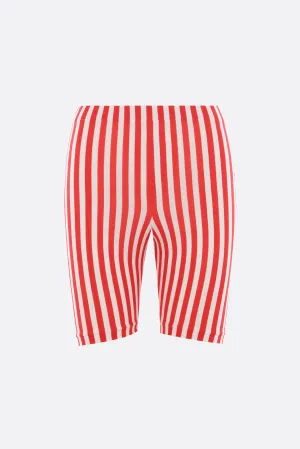 striped stretch jersey shorts