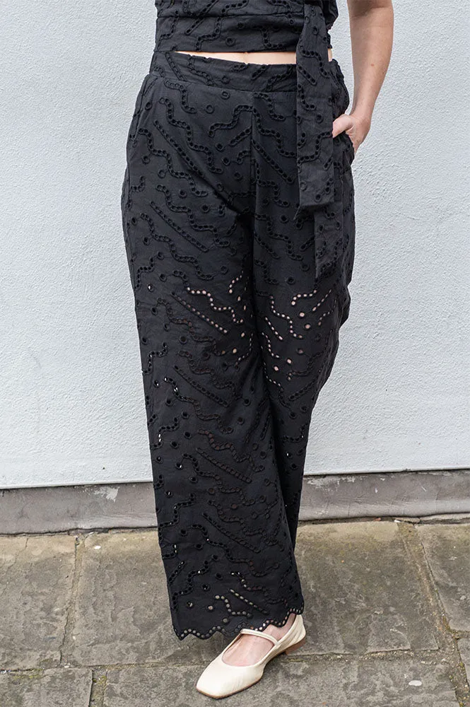 Suncoo Jane Black Trousers