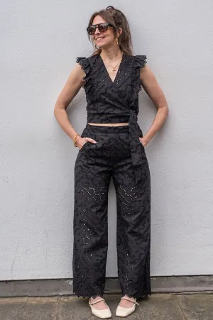 Suncoo Jane Black Trousers