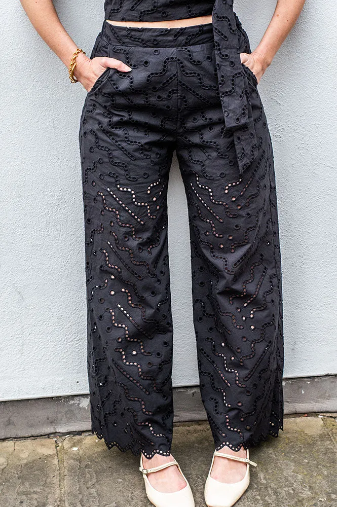 Suncoo Jane Black Trousers