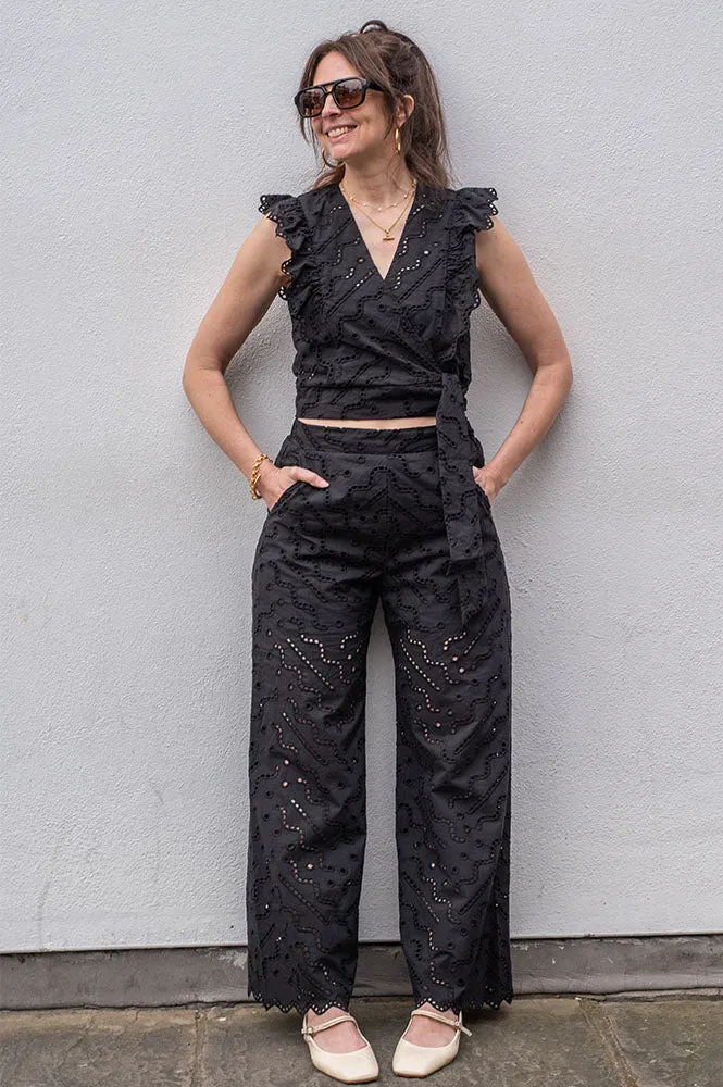 Suncoo Jane Black Trousers