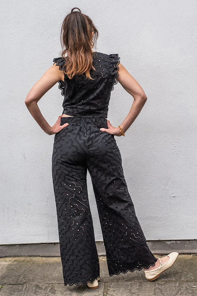 Suncoo Jane Black Trousers