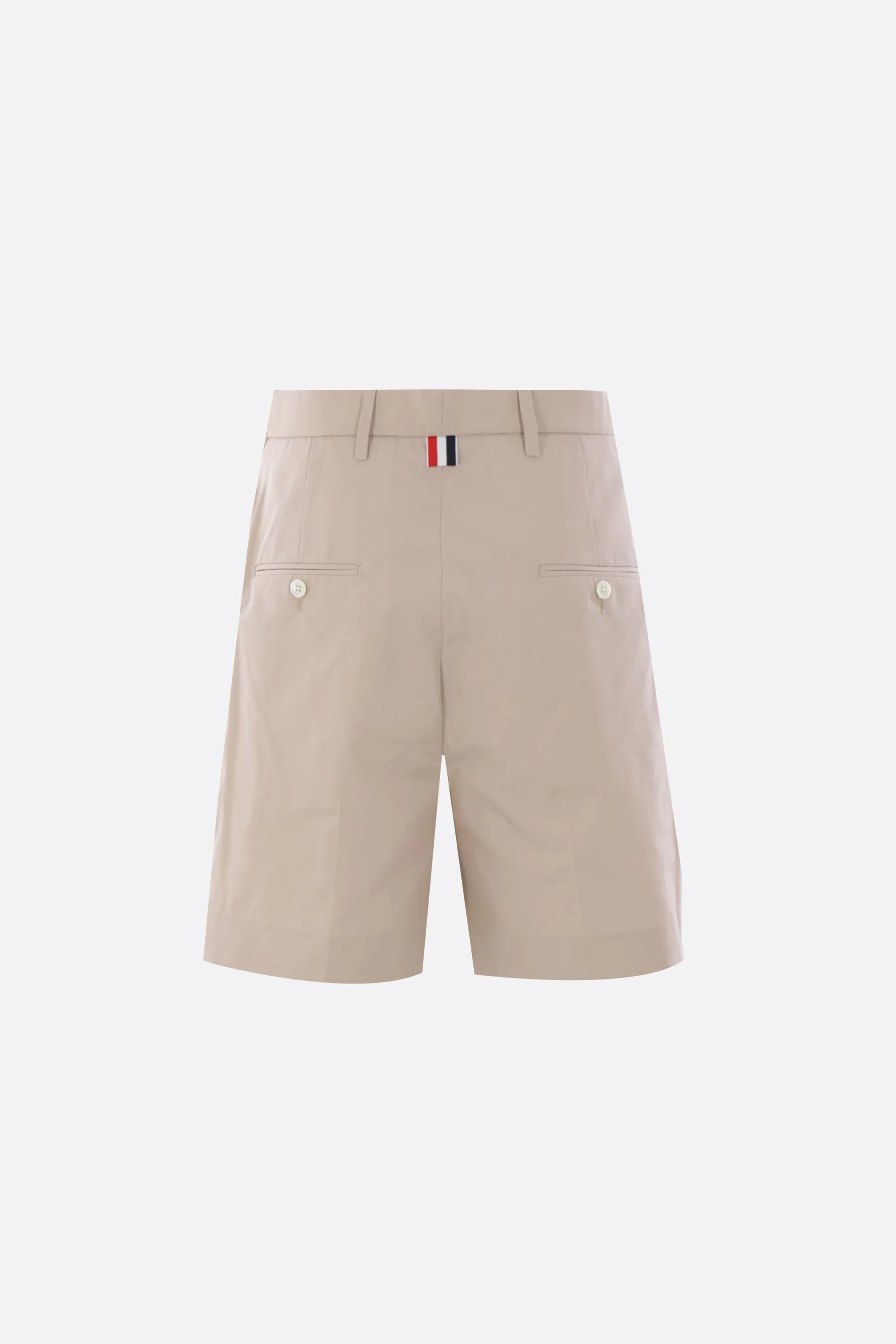 technical cotton darted shorts