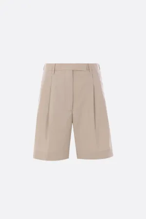 technical cotton darted shorts