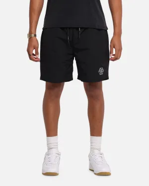 The Anti Order Reverse Logo Nylon Shorts Black