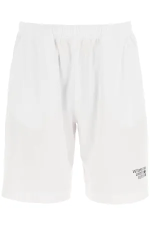Vetements Logo Printed Track Shorts