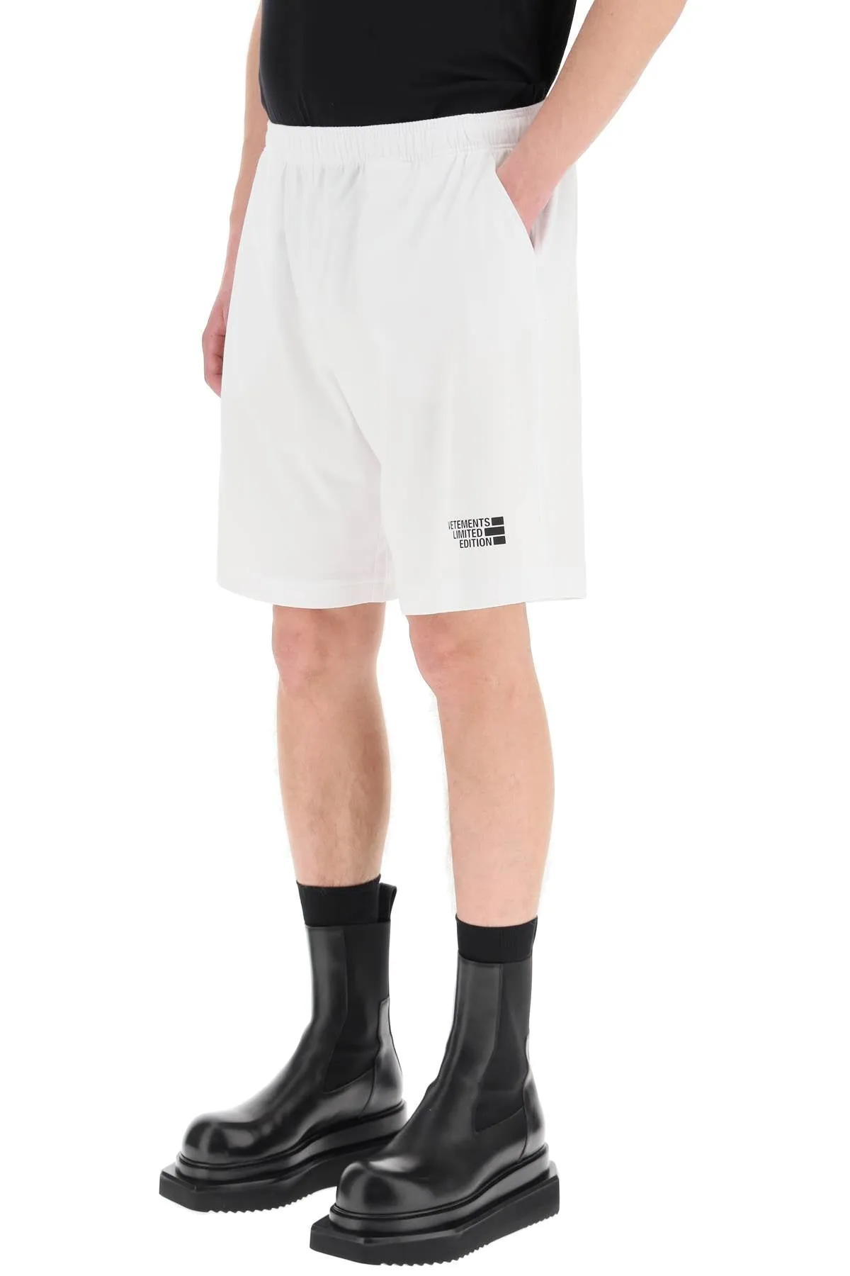 Vetements Logo Printed Track Shorts
