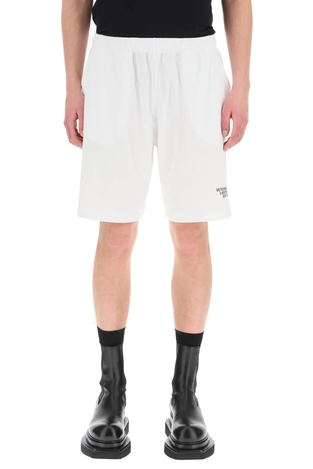 Vetements Logo Printed Track Shorts
