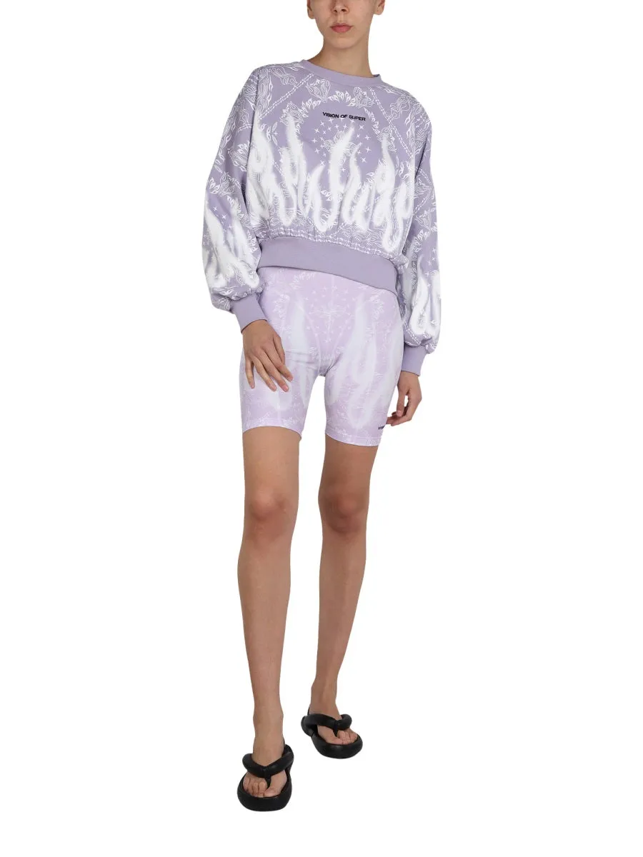 Vision Of Super Printed Cyclist Bermuda Shorts