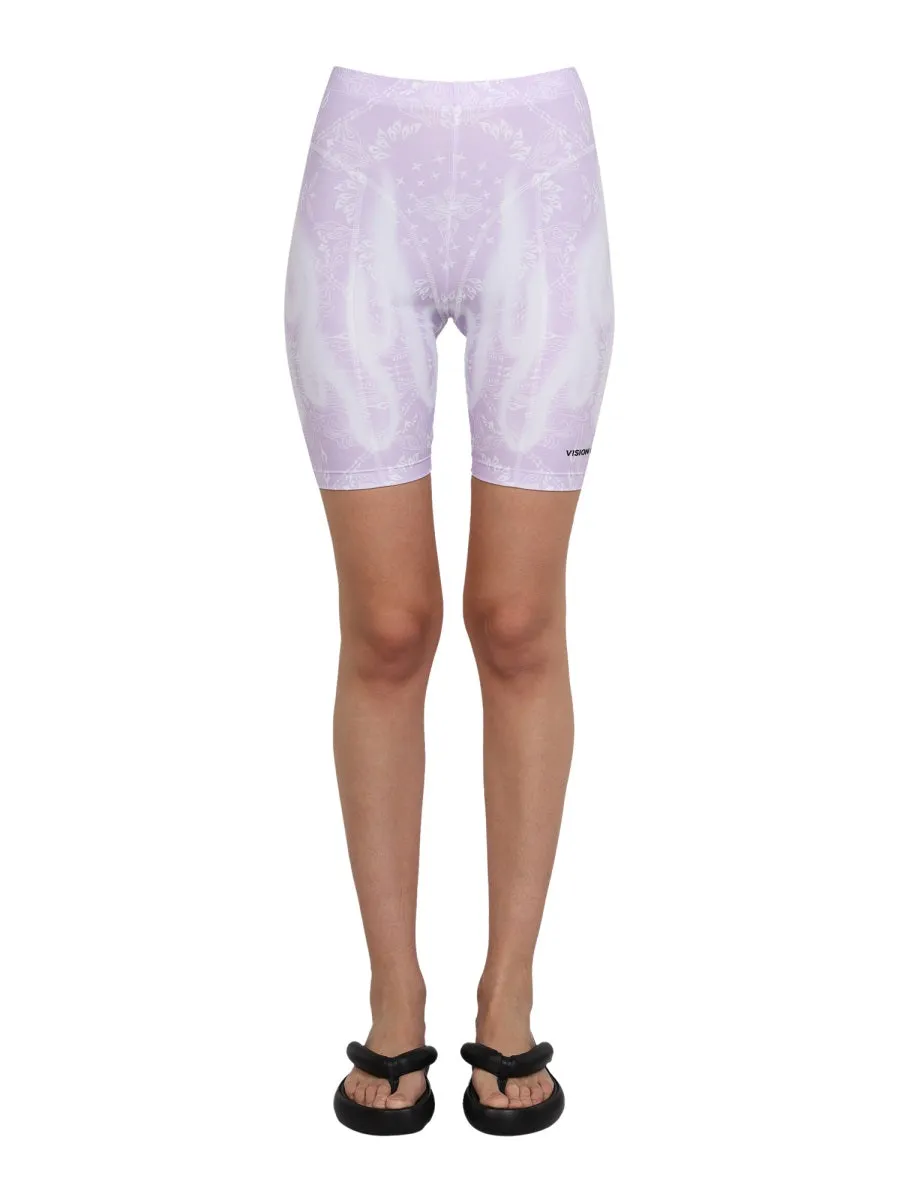 Vision Of Super Printed Cyclist Bermuda Shorts