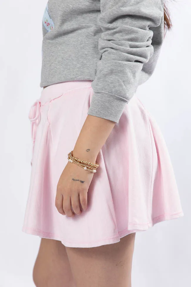 Where To Next Pink Knit Skort SALE