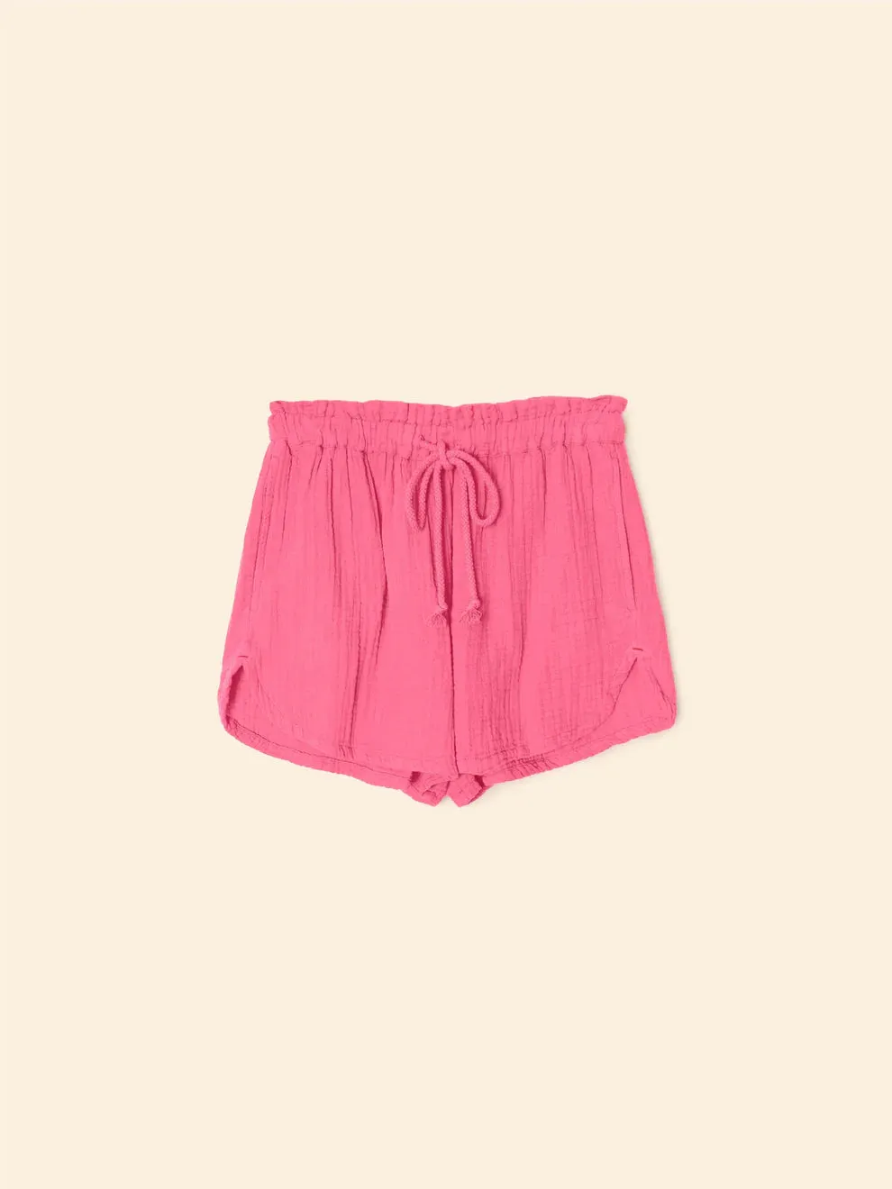 Xixchg003 Hot Pink Gauze Shorts