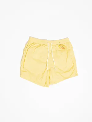 Yellow swim shorts